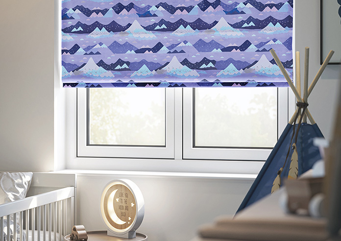 Serene Summit, Blue Dusk - Twist&Fit Roman Blind - Image 5